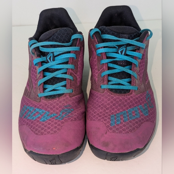 Inov8 Women’s Size 7 F-Lite 250 w/ Power Heel Purple Teal Running Shoes Sneakers - Picture 3 of 14